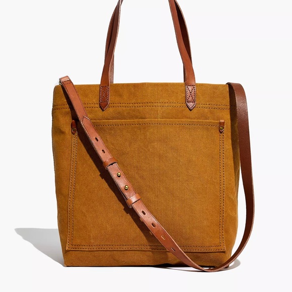 Madewell Handbags - Brand New Without Tags Madewell The Canvas Medium Transport Tote Bag In Acorn